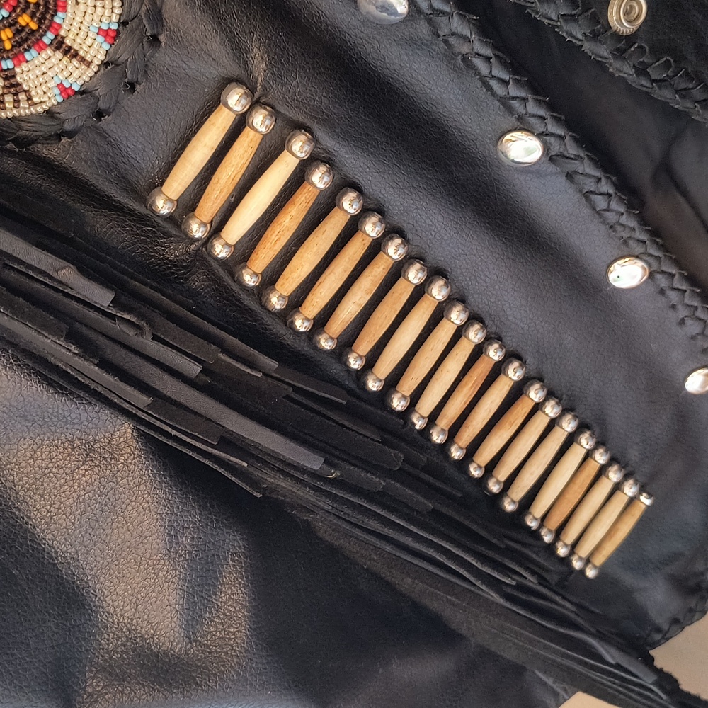 Leather Fringe Vest - Picture 11 of 12